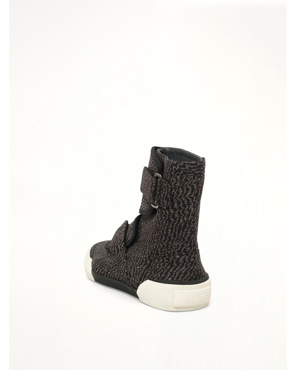 Lanvin Black Zebra High Sneaker for men