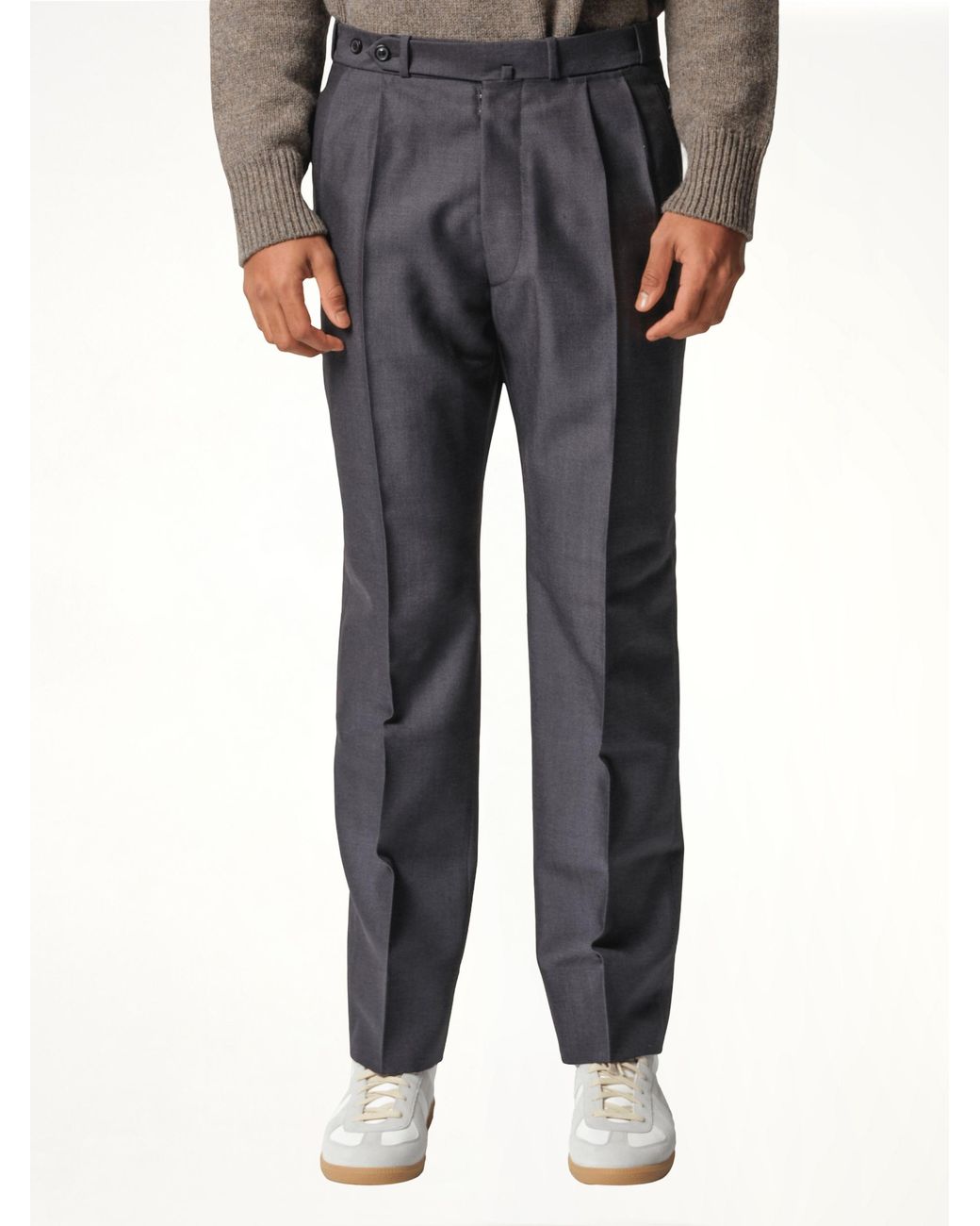 Maison Margiela Black British Mohair Suit Pants for men