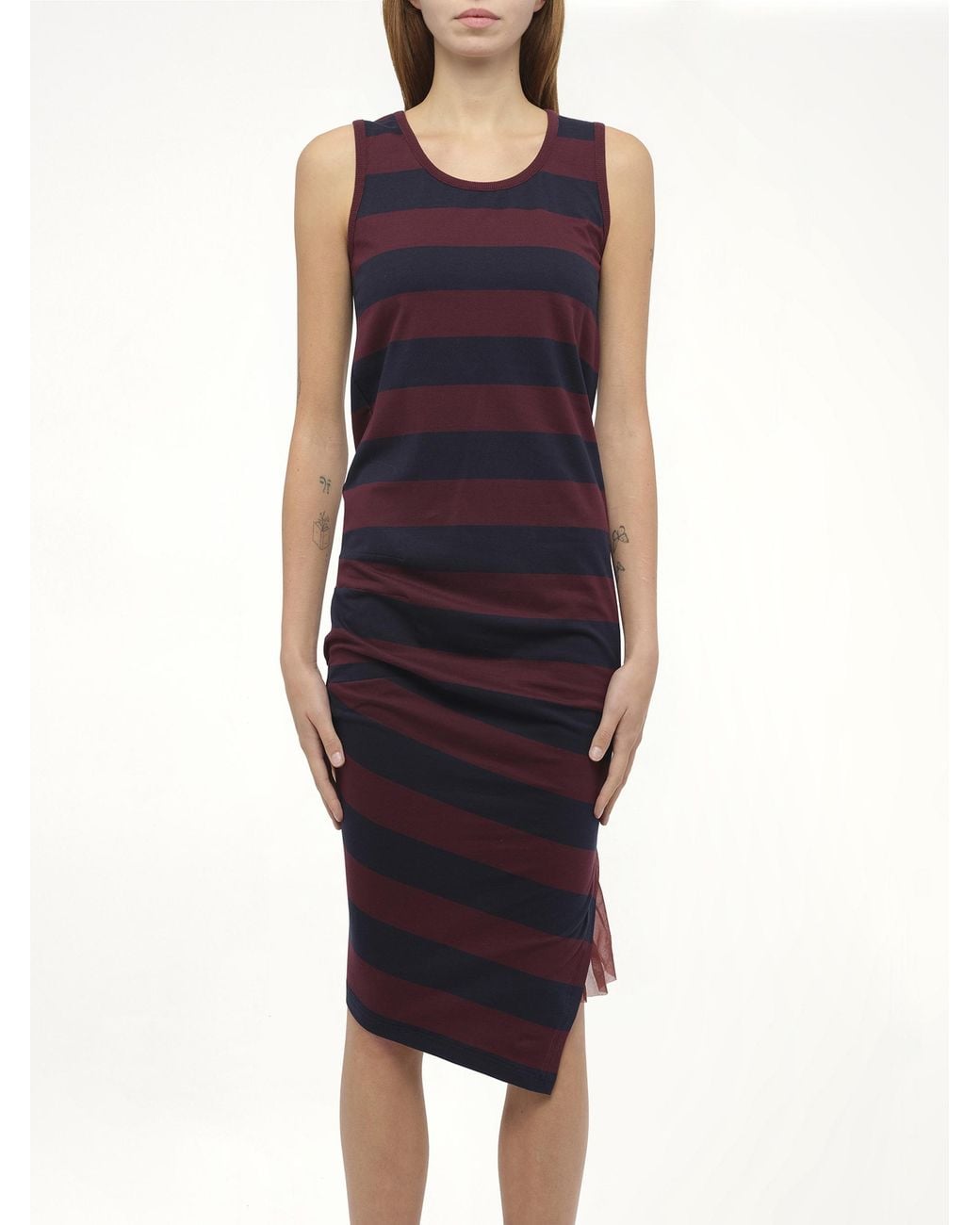 Loewe Blue Stripe Jersey Dress
