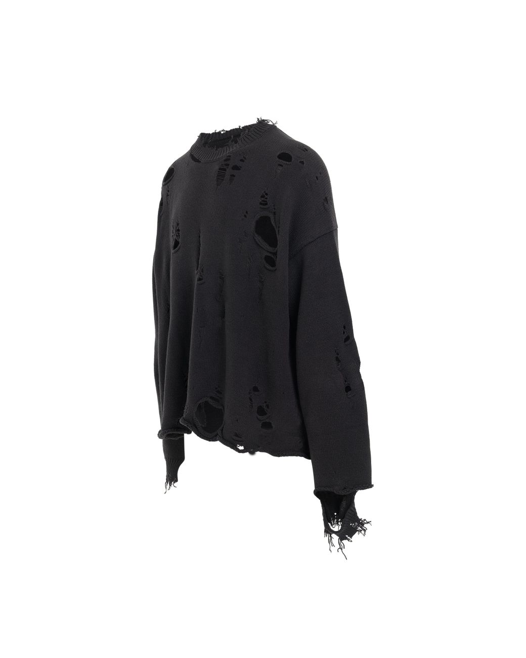 Doublet Destroyed Knit Pullover In Black for Men | Lyst