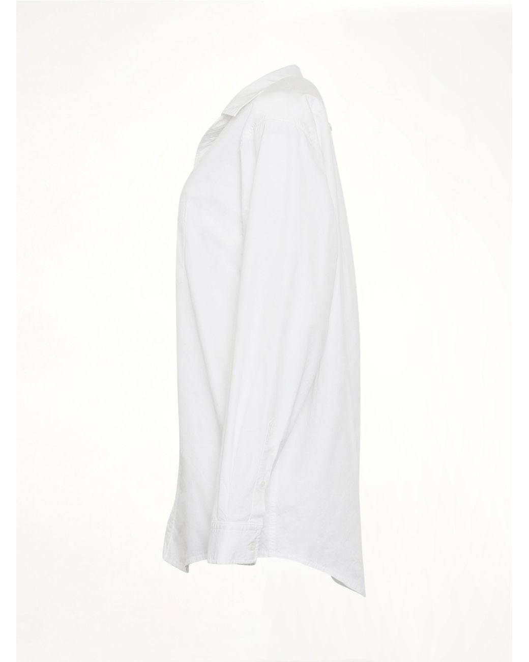 Balenciaga White Off Shoulder Shirt
