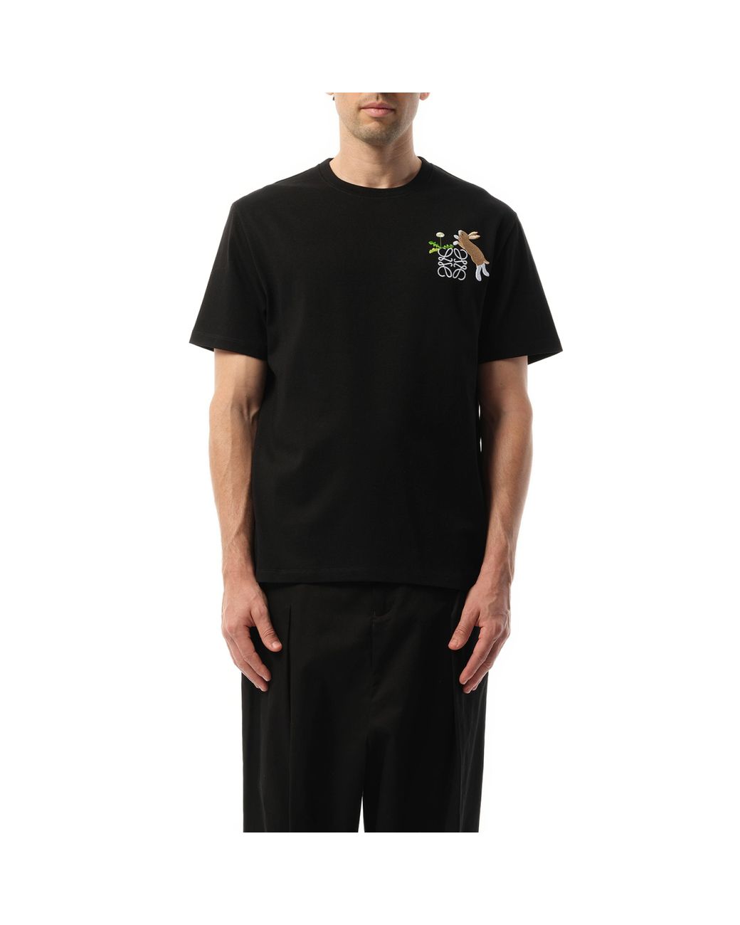 Loewe Suna Fujita Anagram Bunny T-Shirt, 100% Cotton, Size