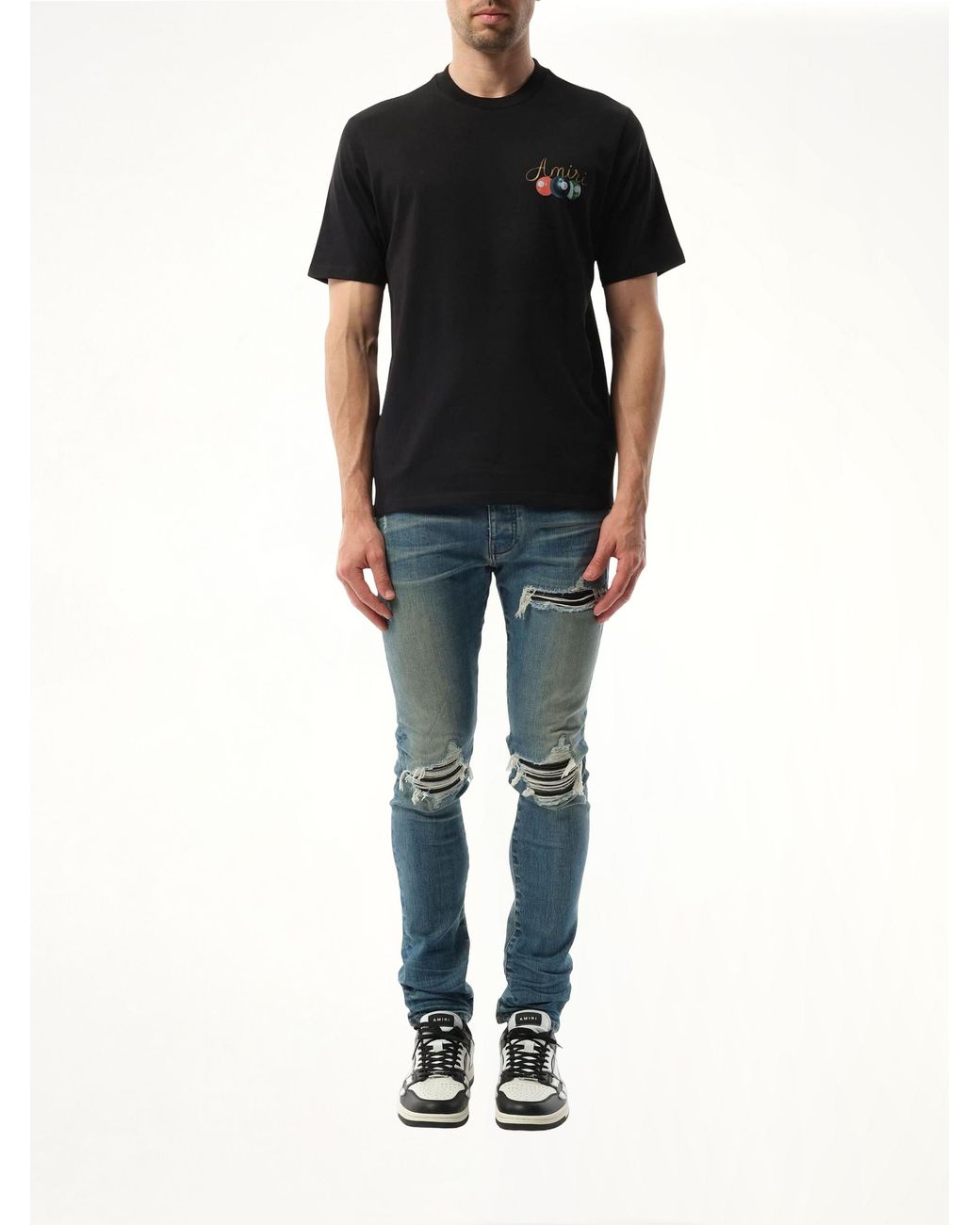 Amiri Black Pool Cue T-Shirt for men