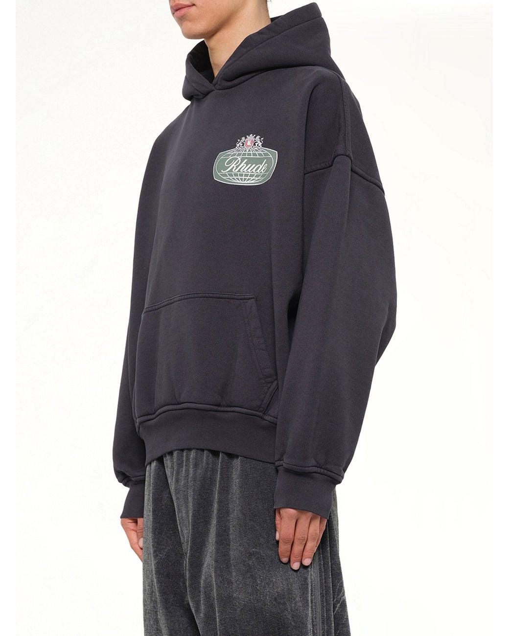 Rhude Blue Desert Crest Hoodie for men