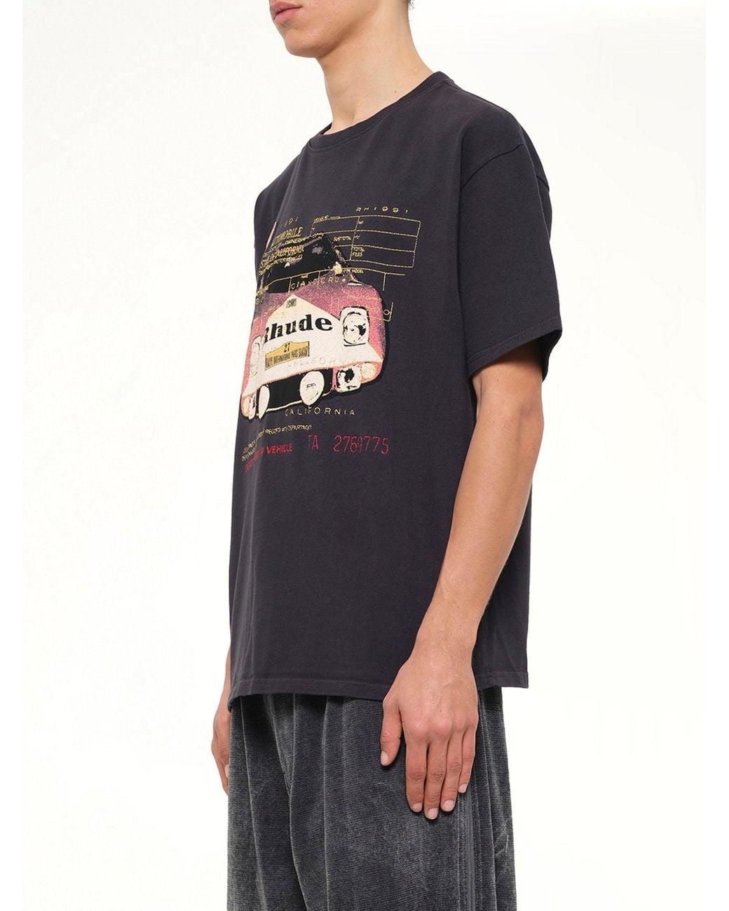 Rhude Black Slip T-Shirt for men