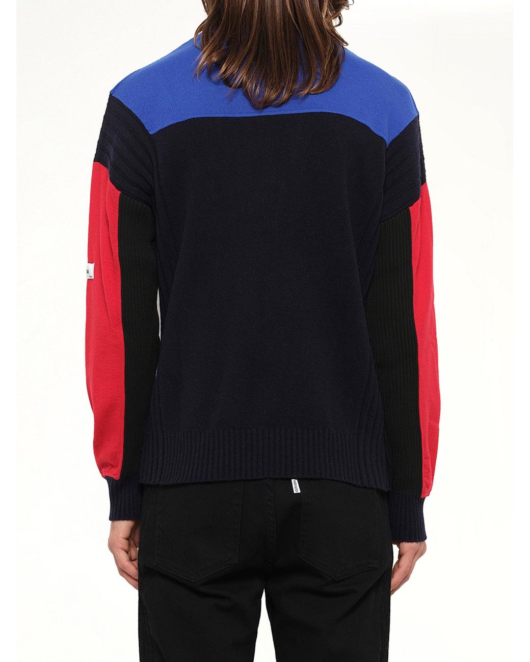 KENZO Blue Colorblock Knit for men