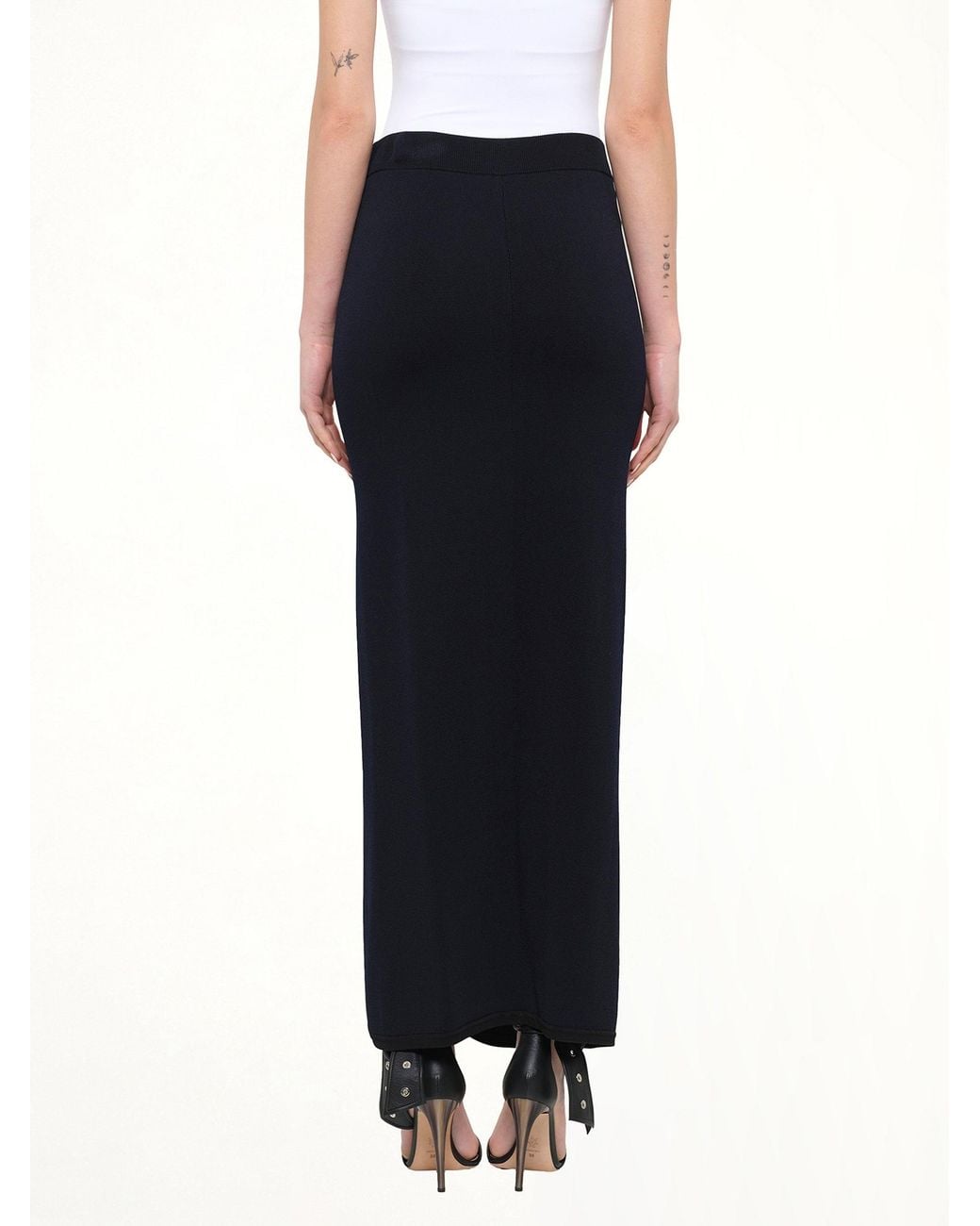 Neil Barrett Black Long Skirt