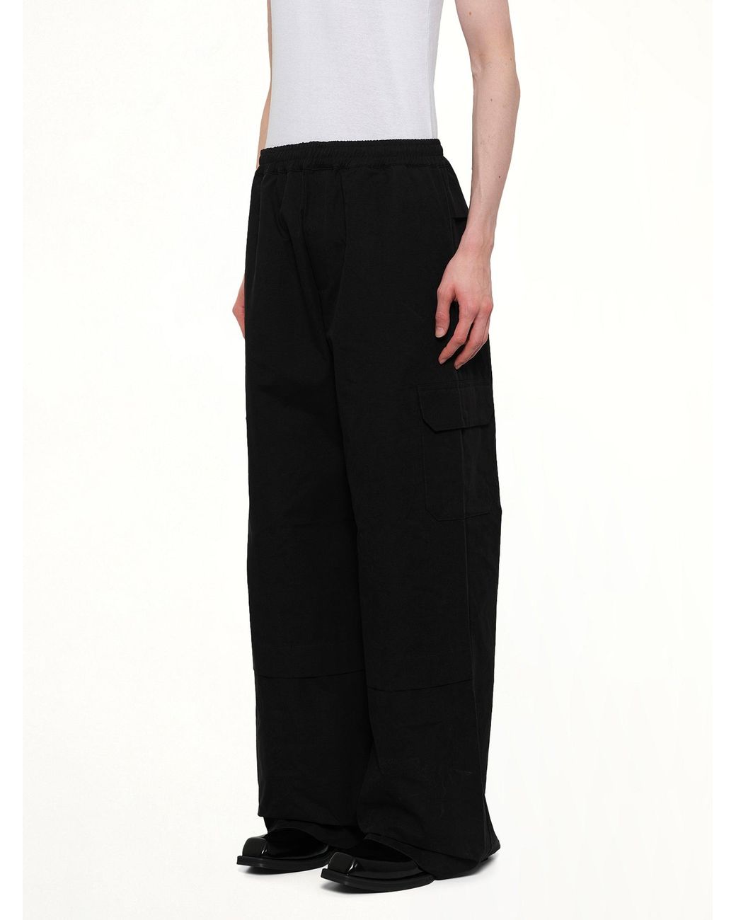 Egonlab Black Sculpted Track Trouser for men