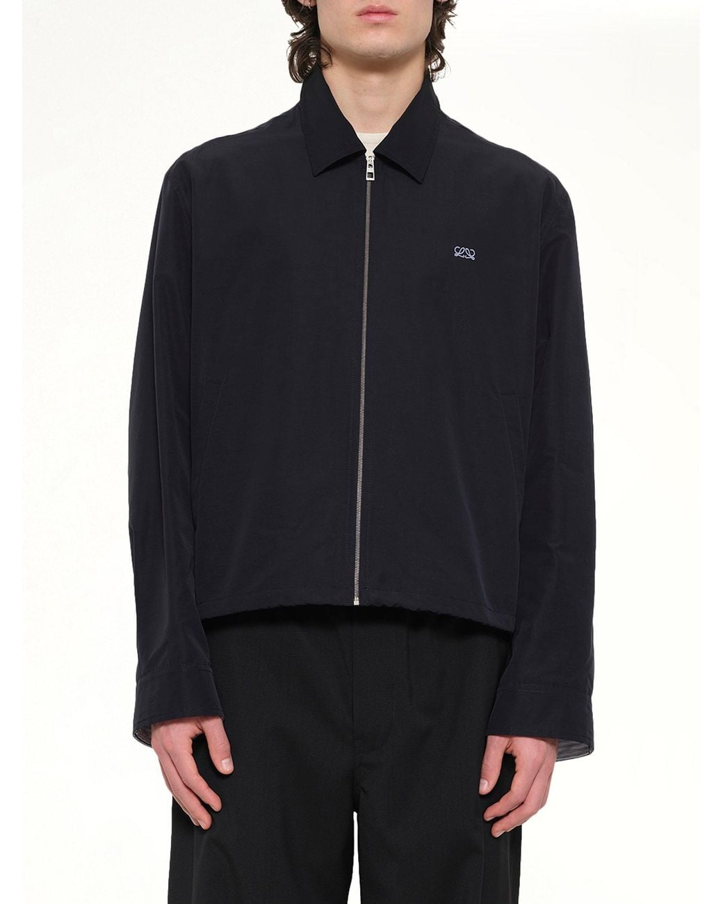 Loewe Blue Zip-Up Jacket for men