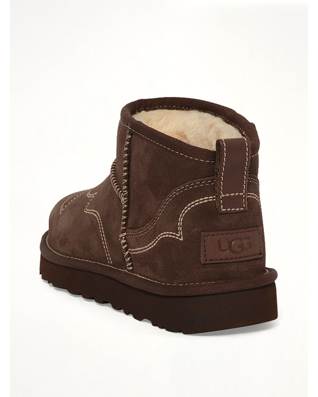 Ugg Brown Classic Ultra Mini Western Boots