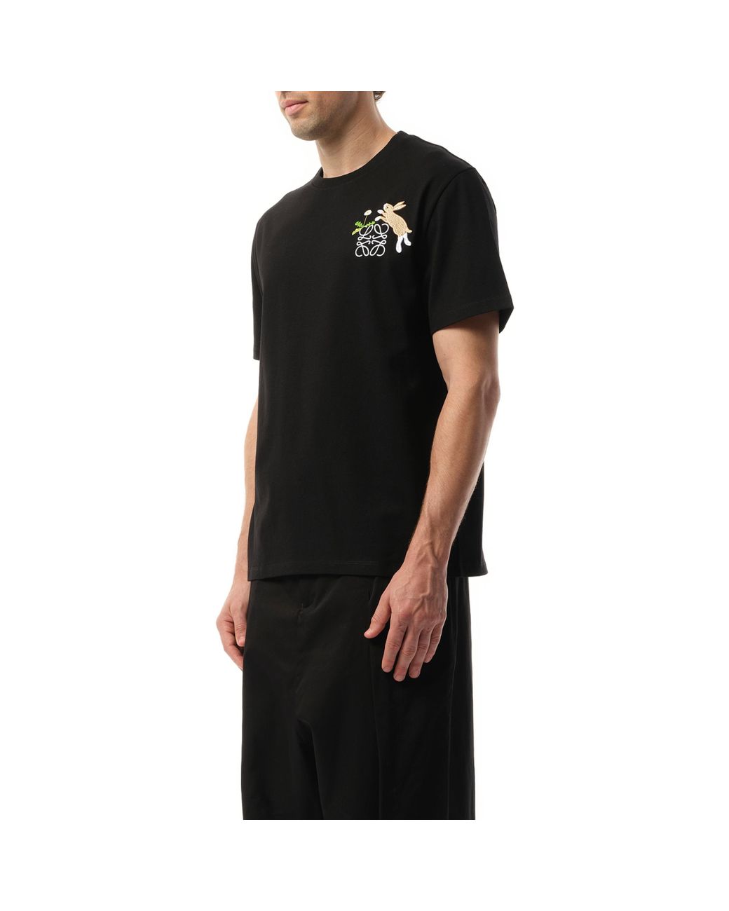 Loewe Suna Fujita Anagram Bunny T-Shirt, 100% Cotton, Size