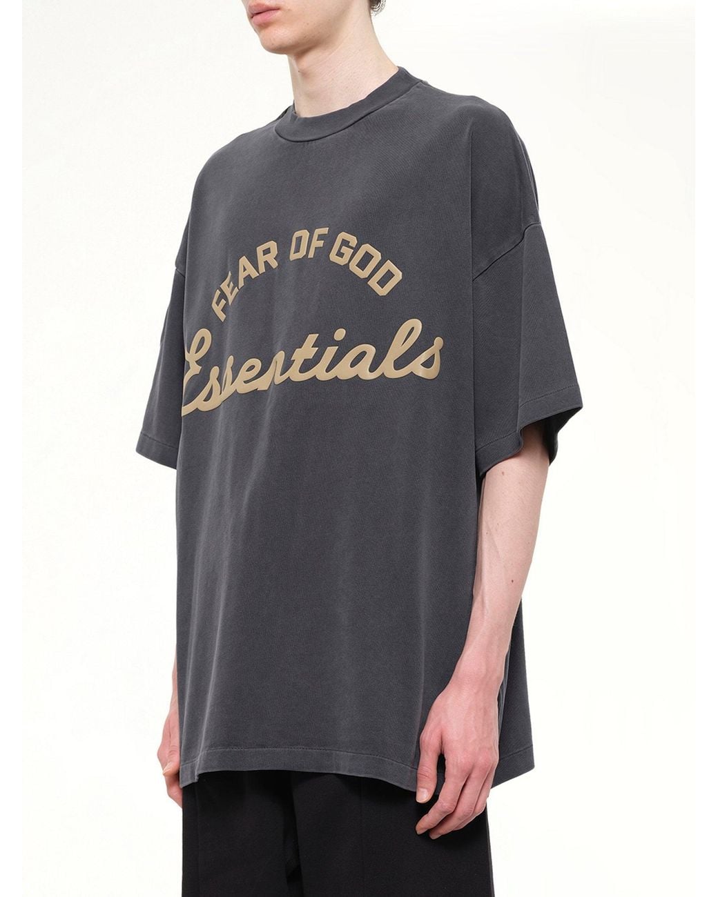 Fear Of God Gray Training 90's Short Sleeve T-Shirt for men