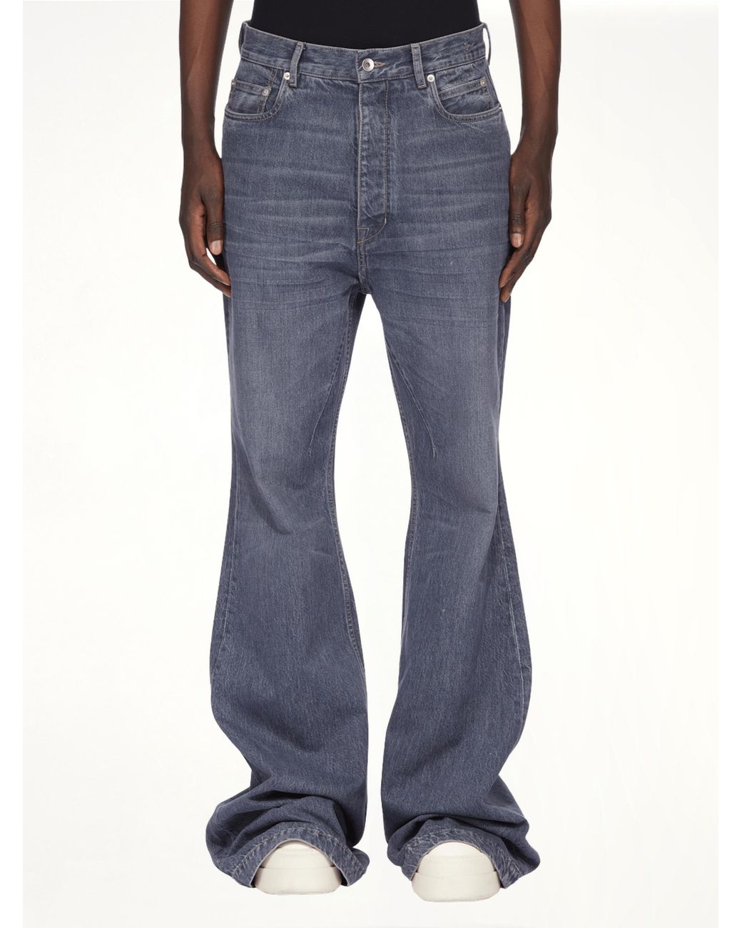 Rick Owens Blue Bolan Bootcut, 100% Cotton for men