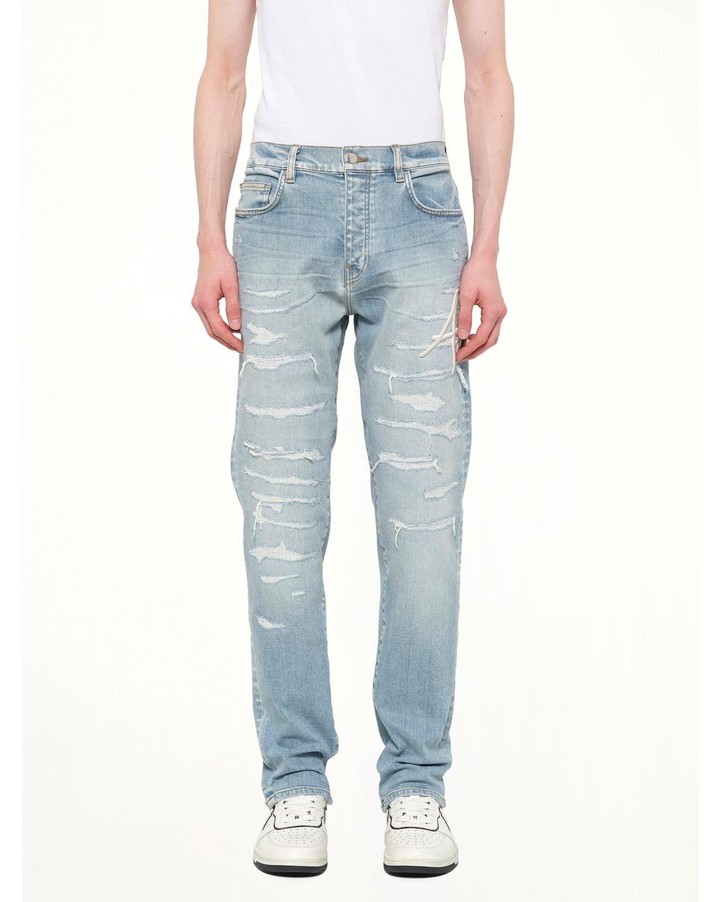 Amiri Blue Repaired Slim Jean for men
