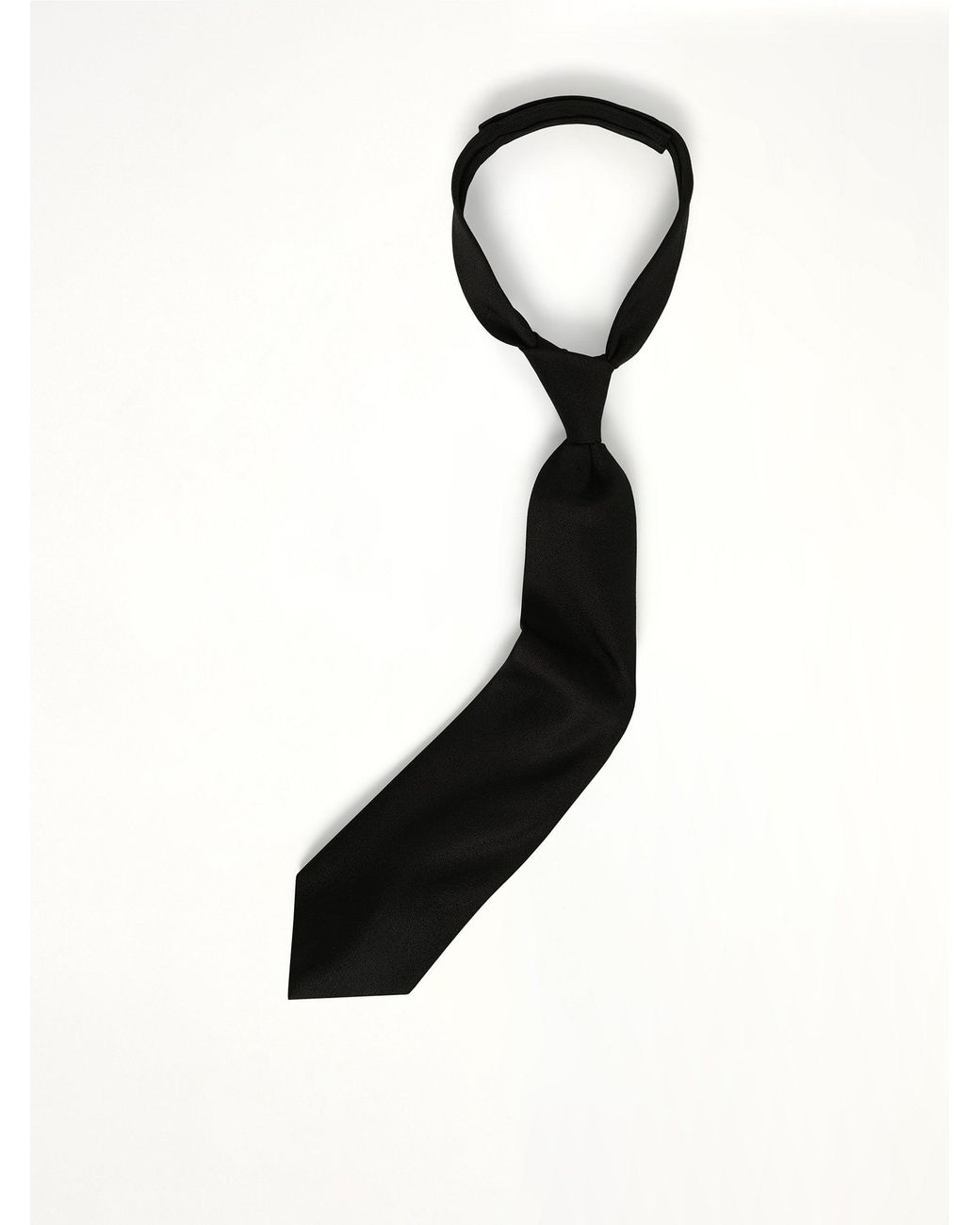 Doublet Black Shape Memory Shijira Tie for men