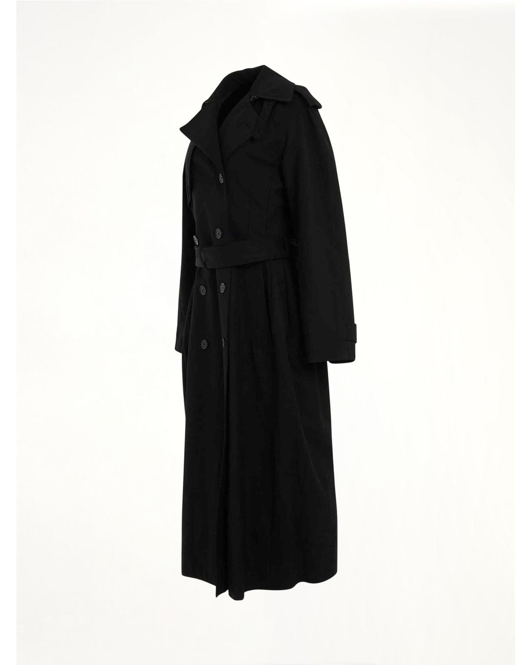 Balenciaga Black Hourglass Trench Coat