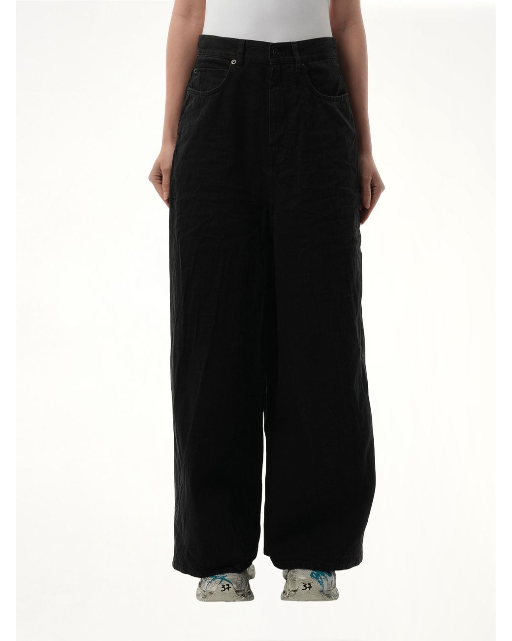 Balenciaga Black Low Crotch Japanese Denim Jeans