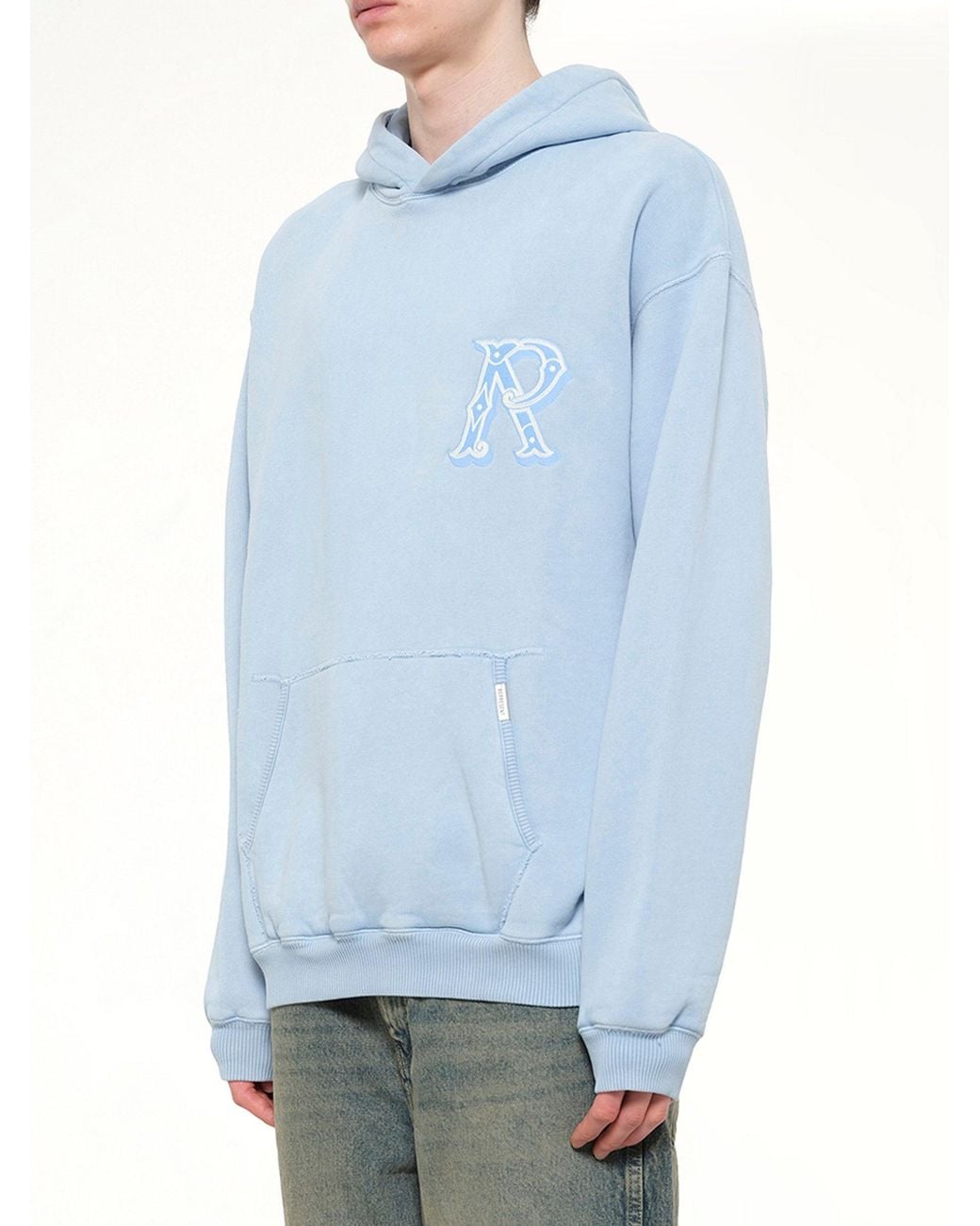 Represent Blue Western Initial Hoodie for men