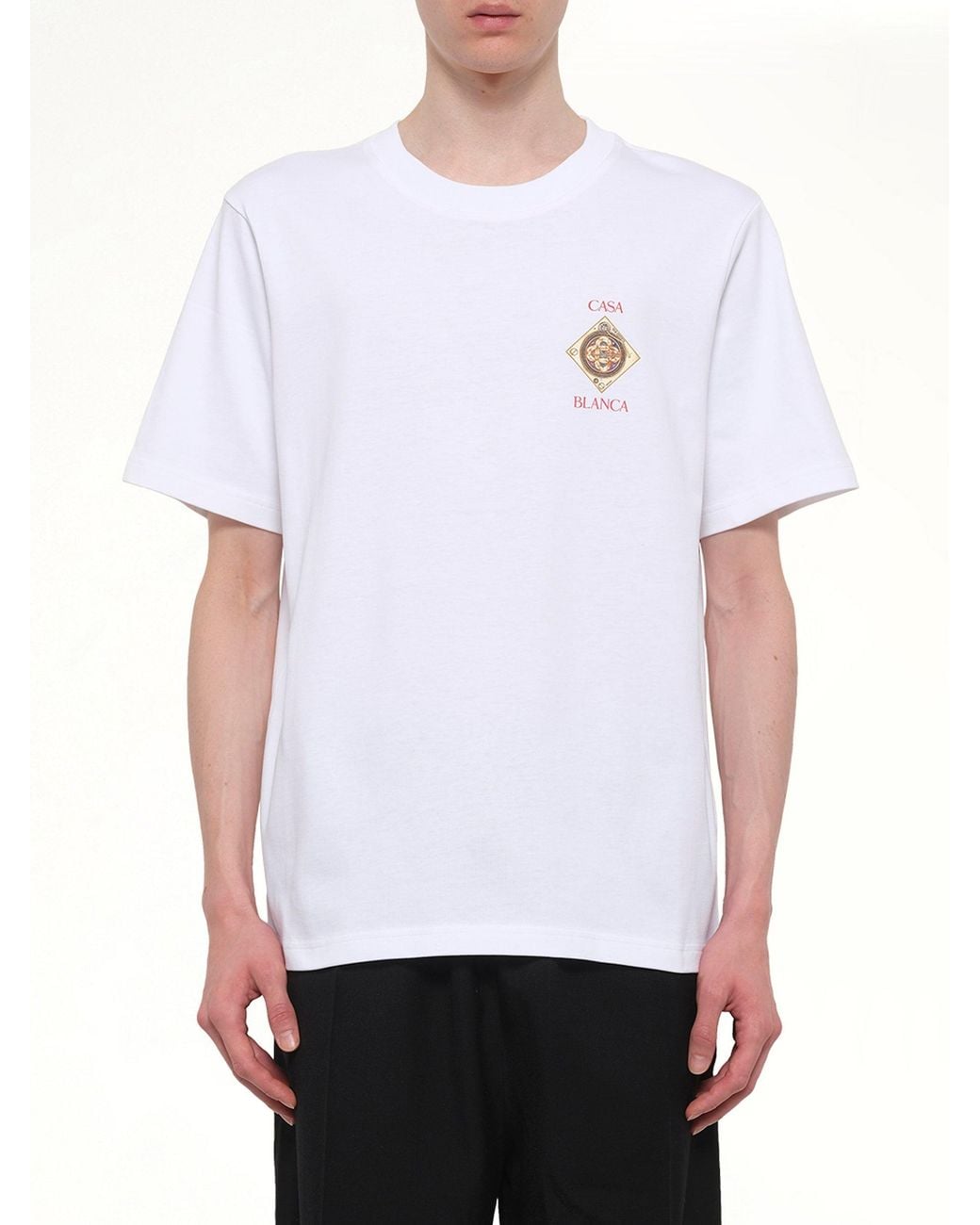 Casablanca White Plafond Orne De Musique Classic T-Shirt for men