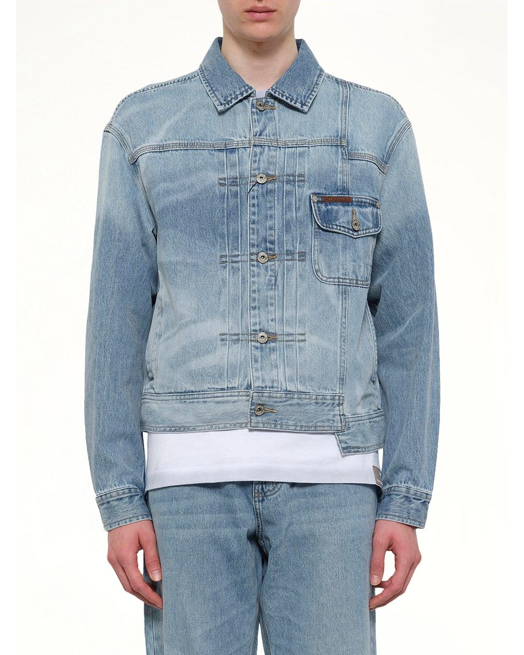 Feng Chen Wang Blue Fcw X Lee Denim Jacket for men