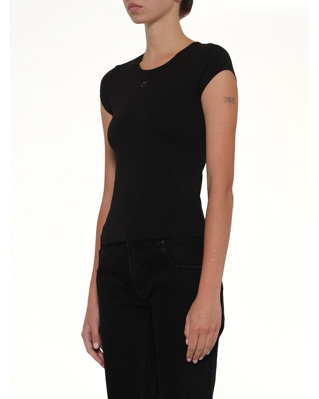 DIESEL Black T-Angie-Od T-Shirt