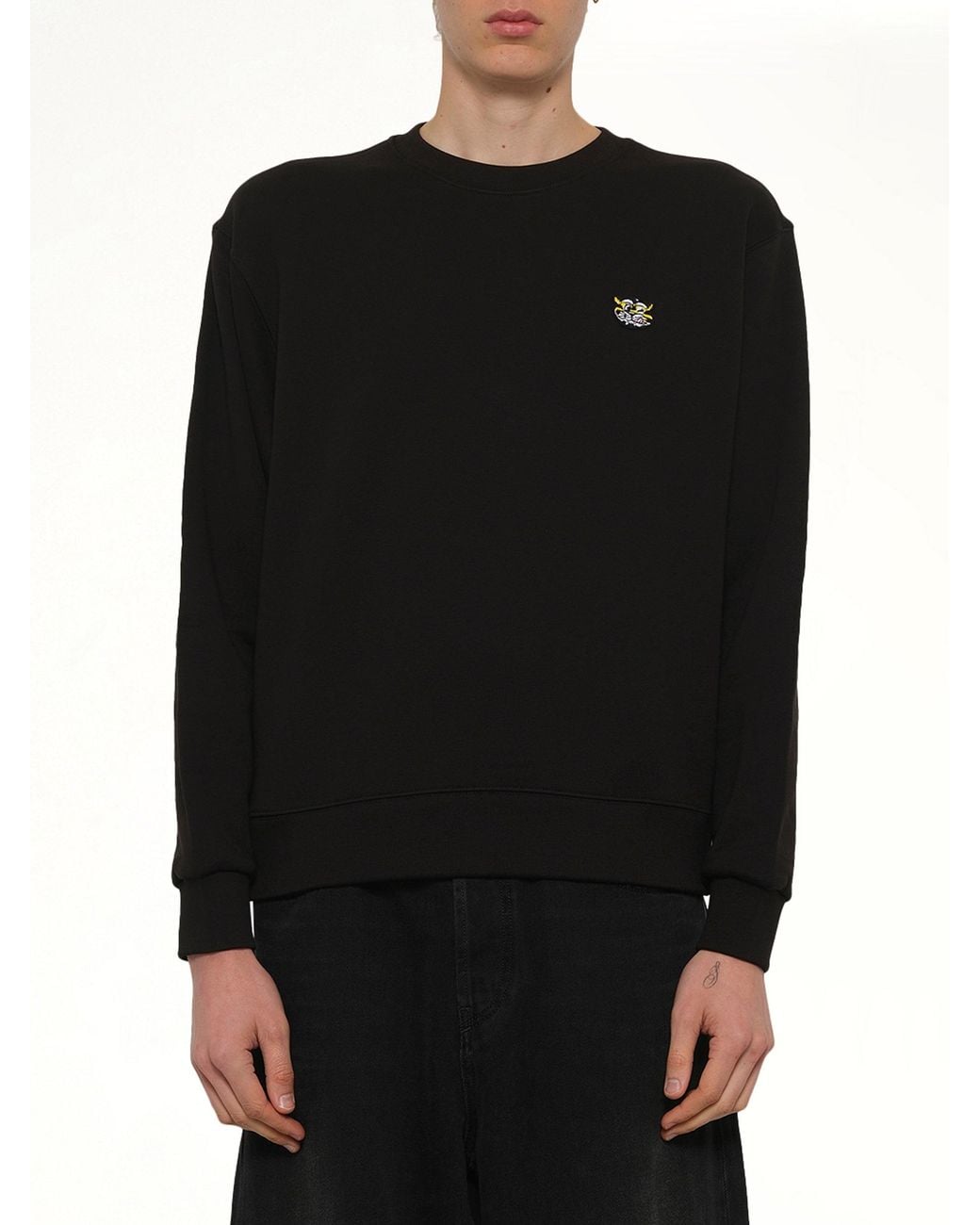 KENZO Black Wild Tiger Classic Sweatshirt for men