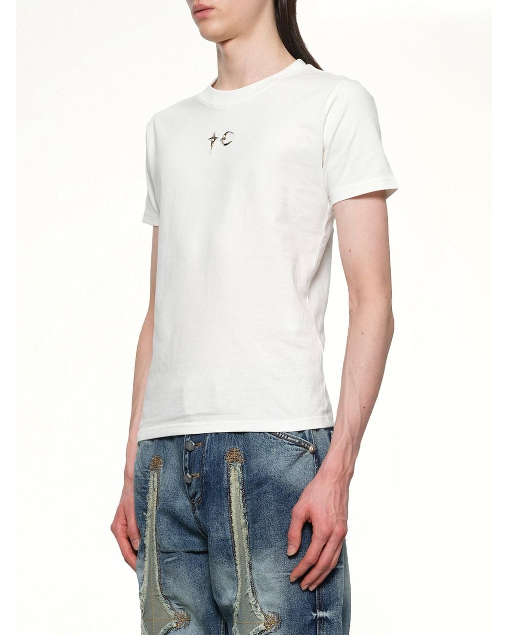 THUG CLUB White Tc Slim T-Shirt for men