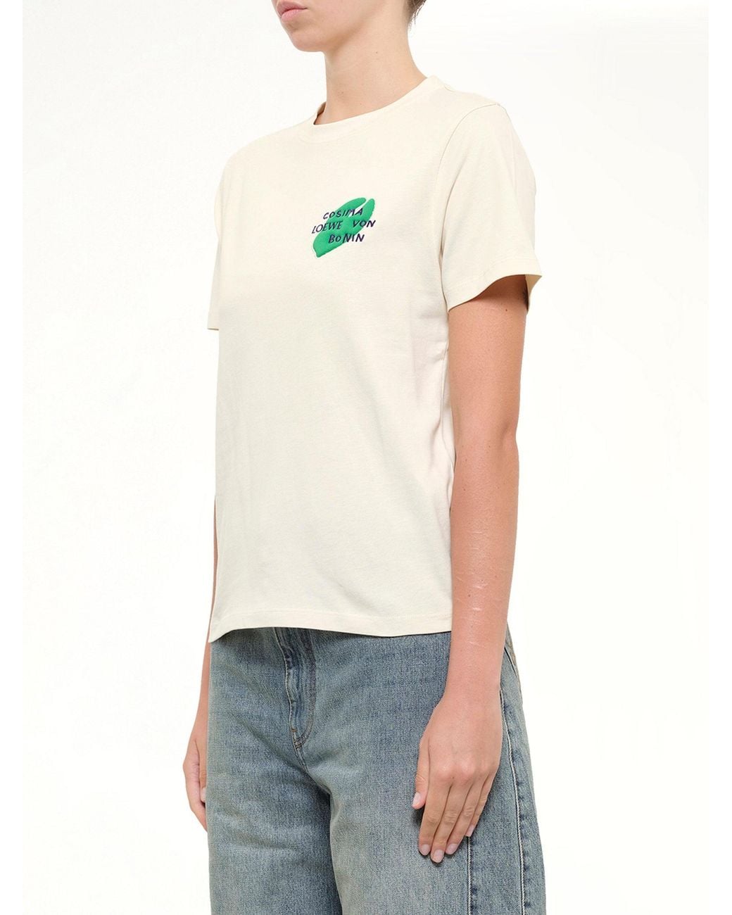 Loewe White Cosma Regular Fit T-Shirt