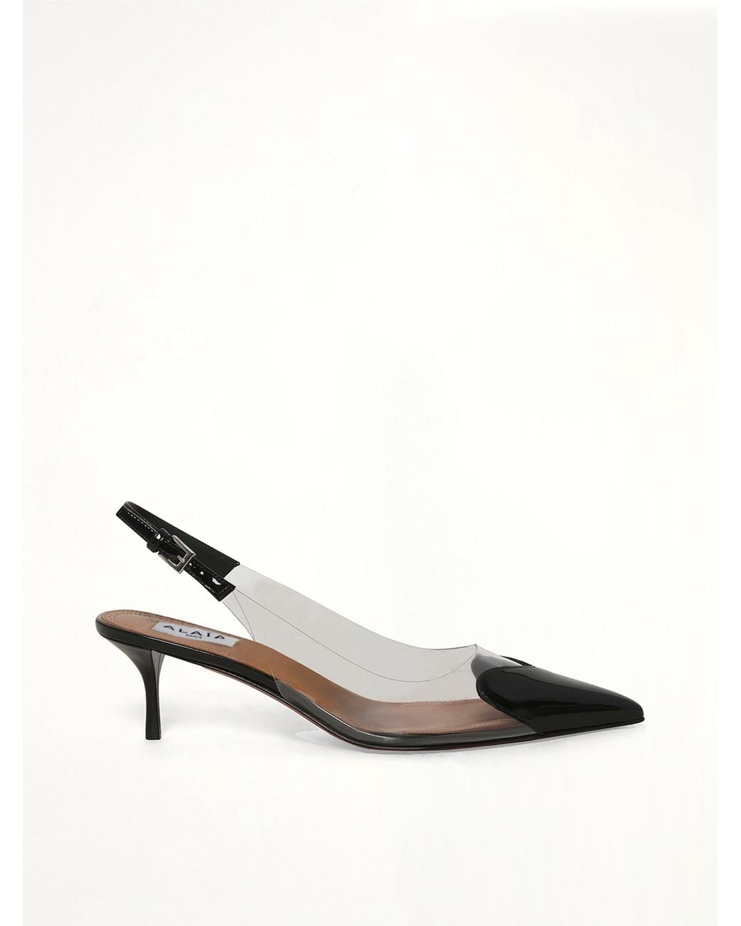 Alaïa Metallic Le Coeur Slingbacks H55