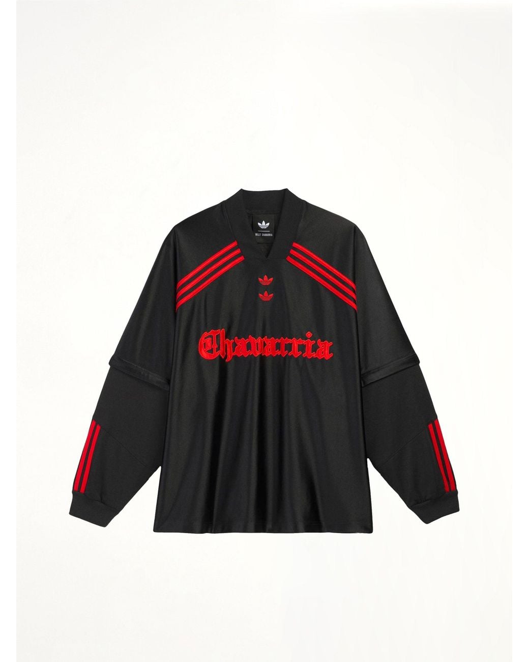 Willy Chavarria Black Adidas X Chavarria Dazzle Ls T-Shirt for men