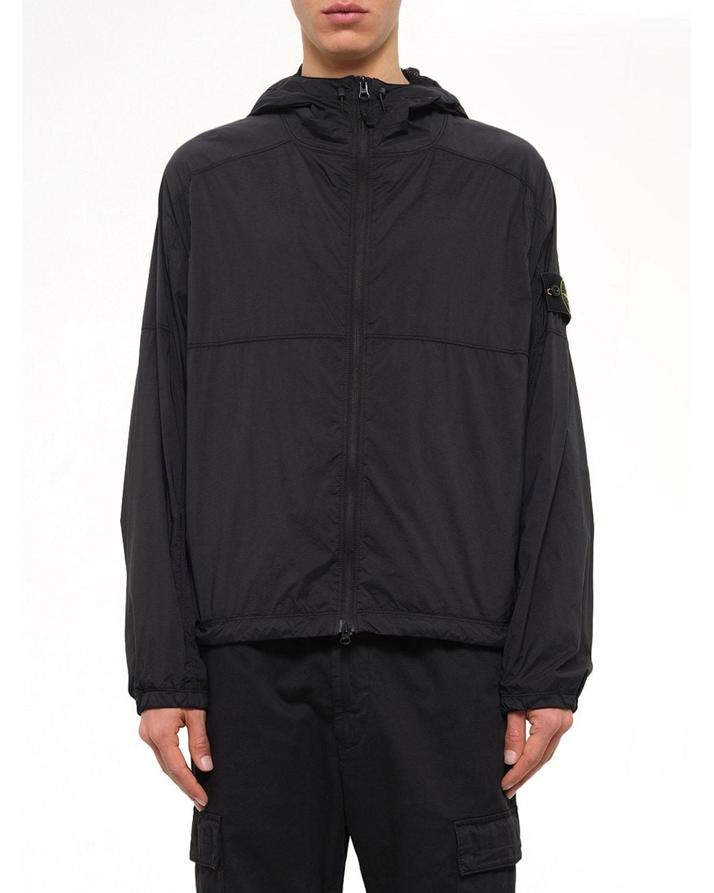 Stone Island Blue Q100020 Ultra Light Nylon Stretch Jacket for men