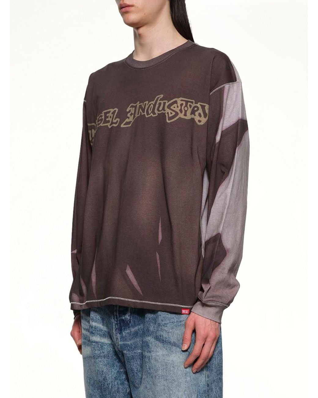 DIESEL Brown T-Boxt-Ls-Show Sweatshirt for men
