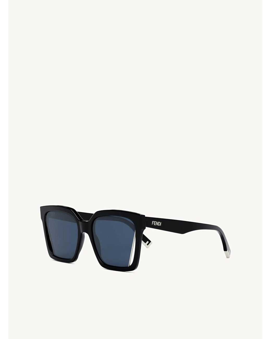 Fendi Black Fe40085I 5501V Geometric Sunglasses