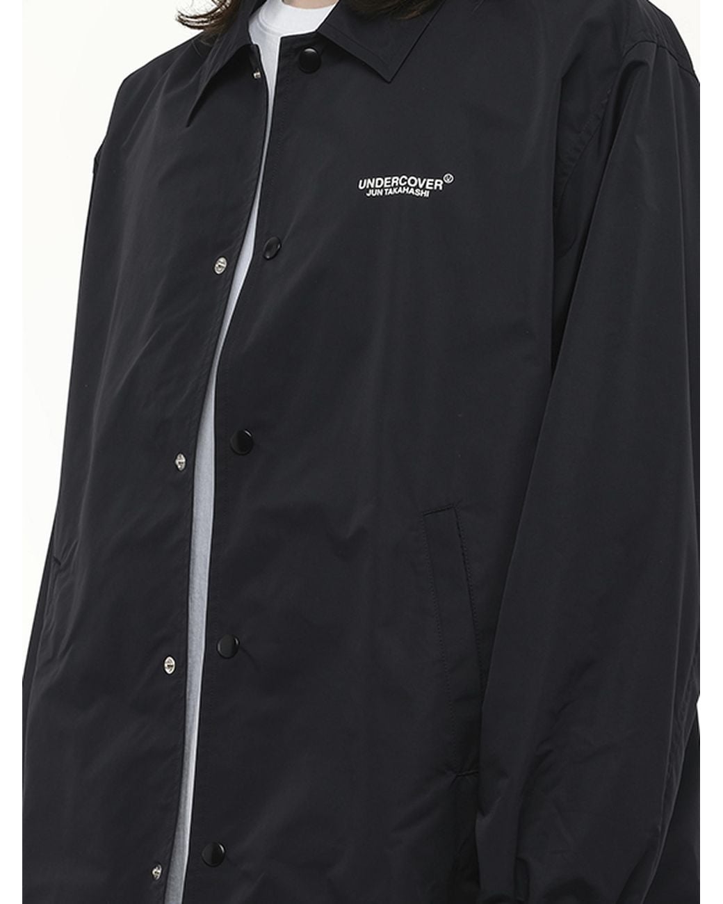 Undercover Blue U Logo Coach Jacket for men