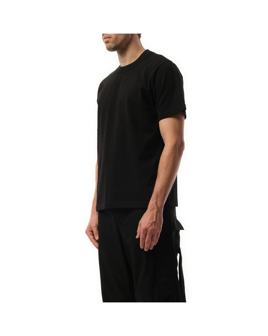 Sacai Wtaps Print T-Shirt, Short Sleeves, 100% Cotton in Sacai Wtaps Print T-Shirt, Short Sleeves, 100% Cotton in