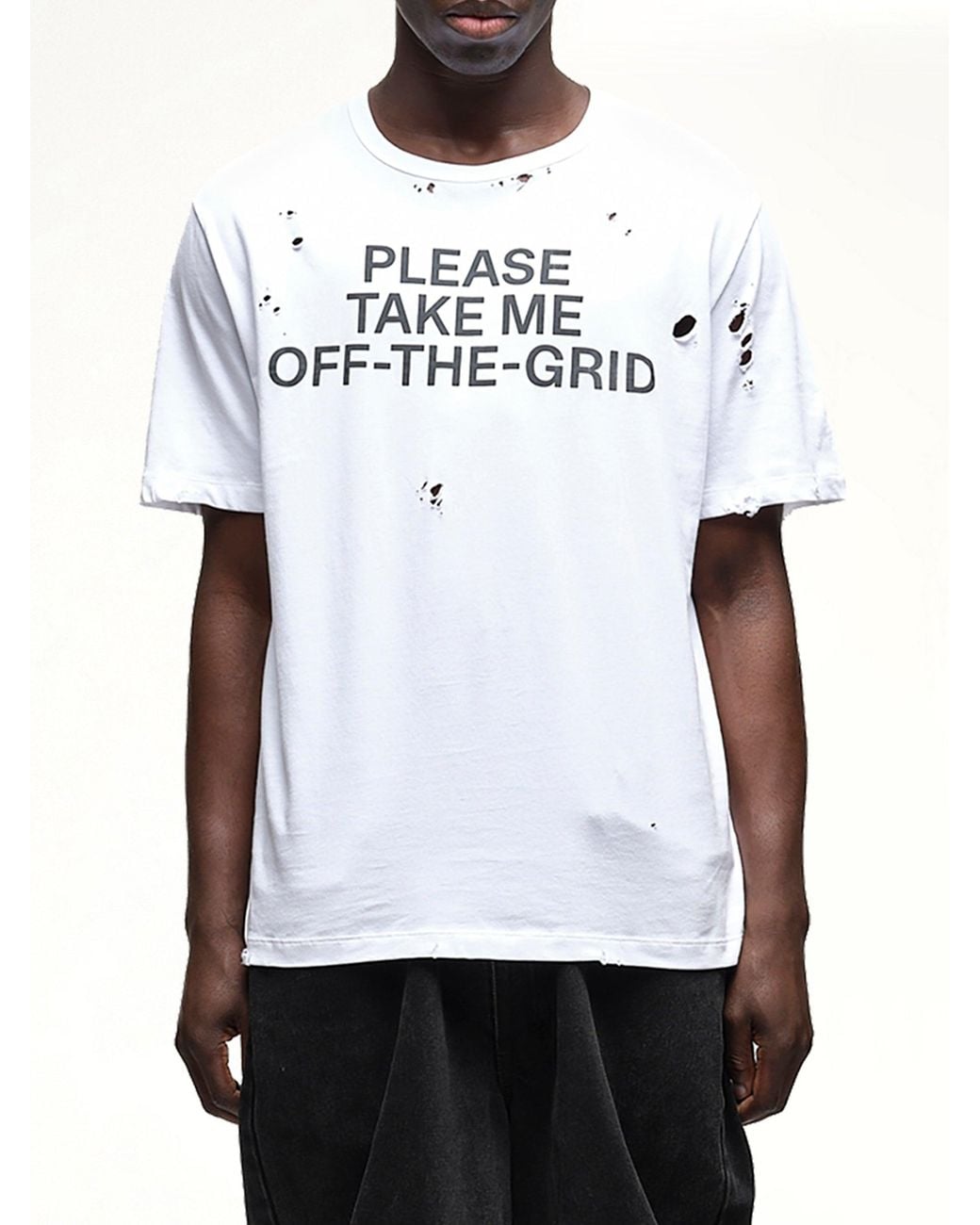 Waldi White Off-Grid T-Shirt for men