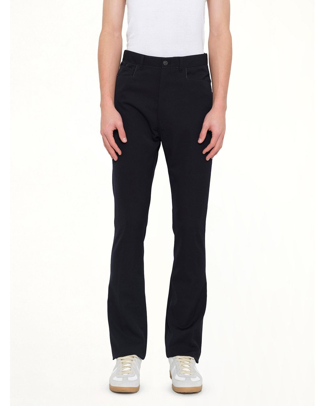 Lanvin Black Fit 5 Pocket Pants for men