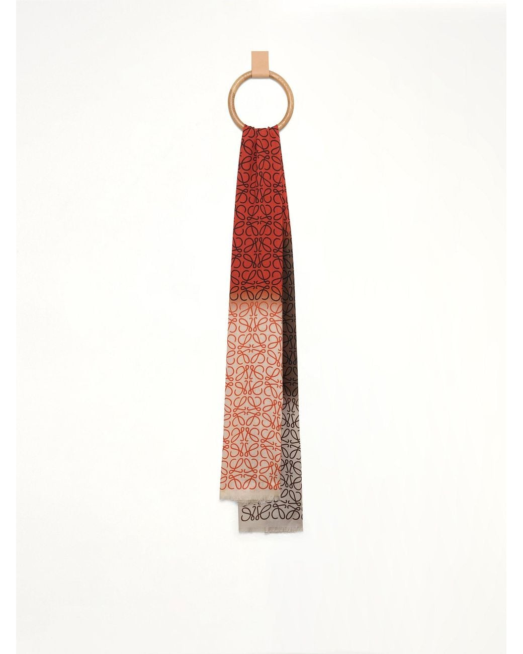 Loewe Red 45X200 Anagram Scarf
