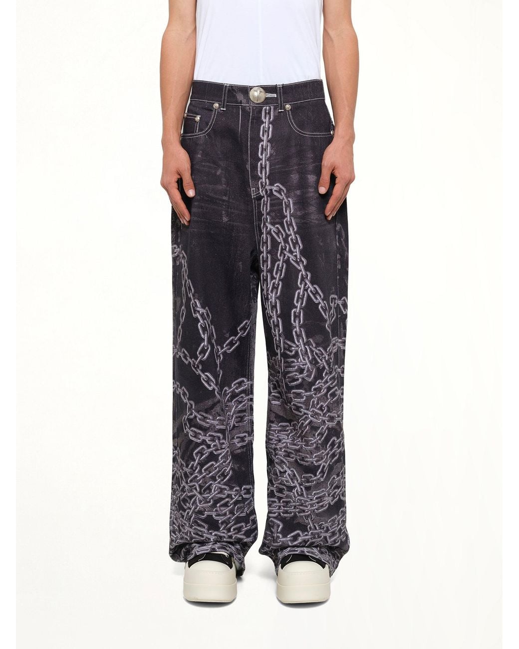 THUG CLUB Black Tc Shackle Pants for men
