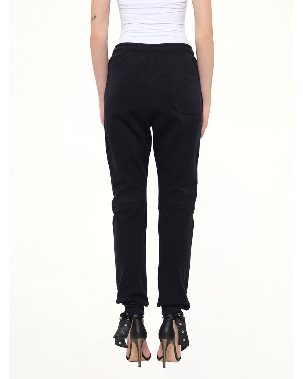 Balmain Blue Jersey Biker Pants
