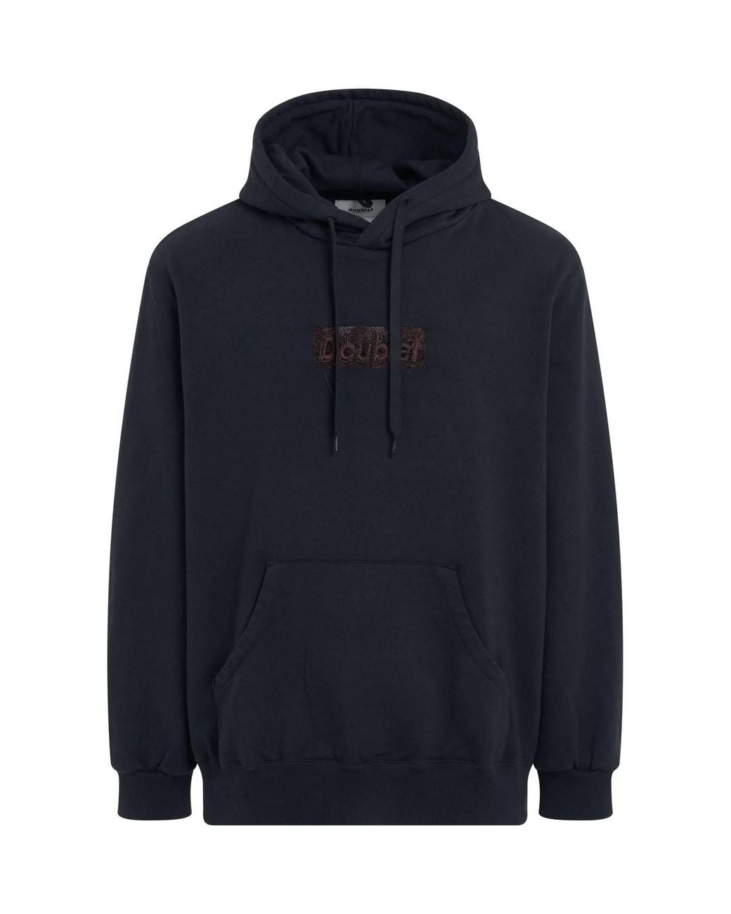 Doublet Blue Rust Embroidery Hoodie for men
