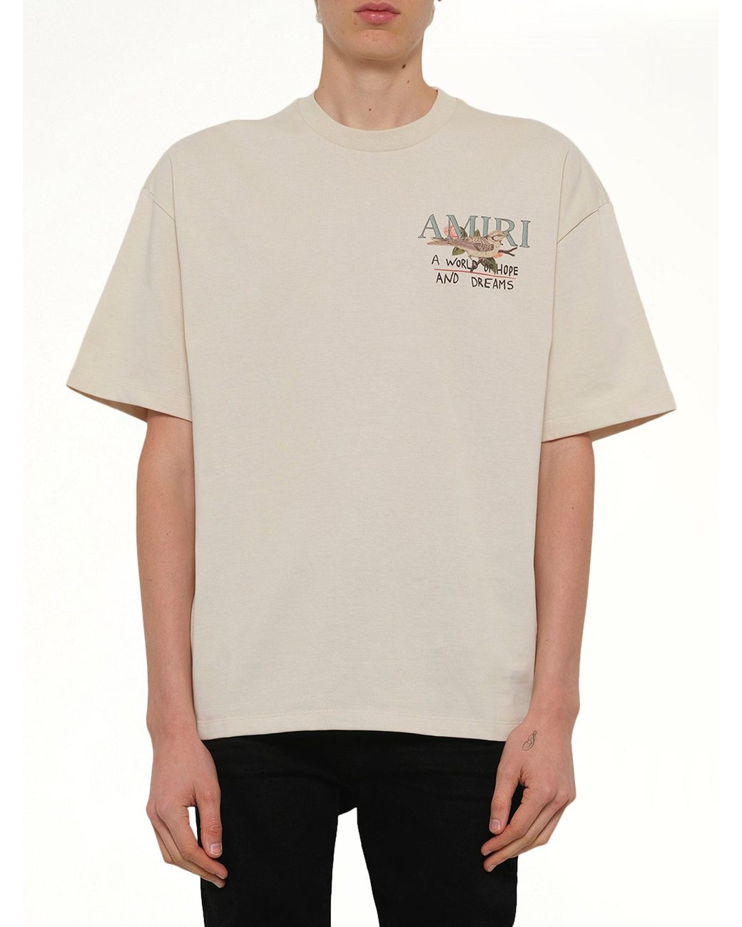 Amiri Natural Hope And Dreams Oversized T-Shirt for men