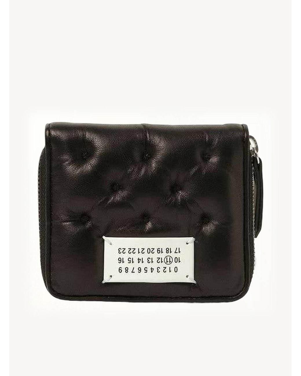 Maison Margiela White Wallet Compact Zip Around for men