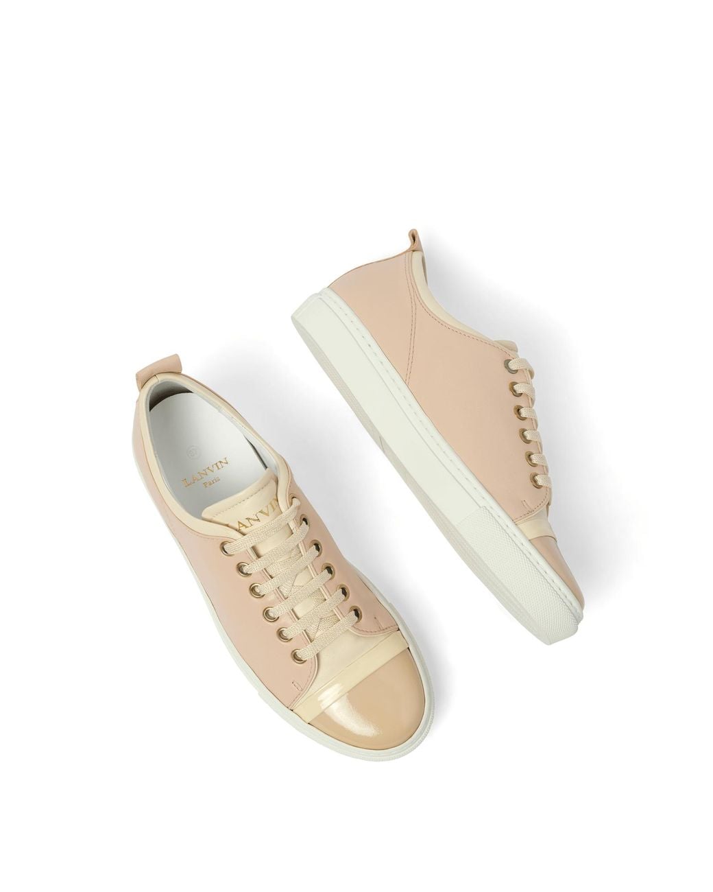 Lanvin Natural Sneakers, 100% Leather