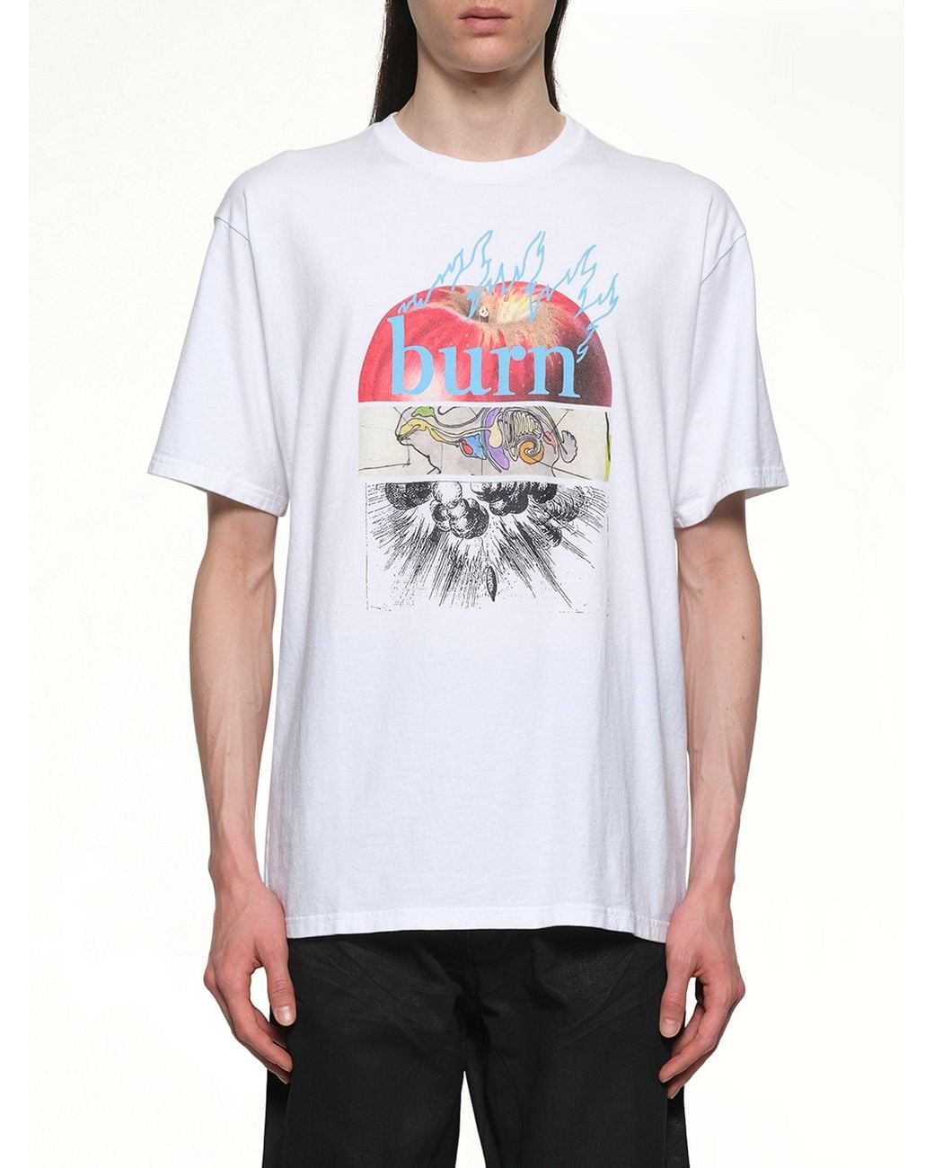 Undercover White Burn T-Shirt for men