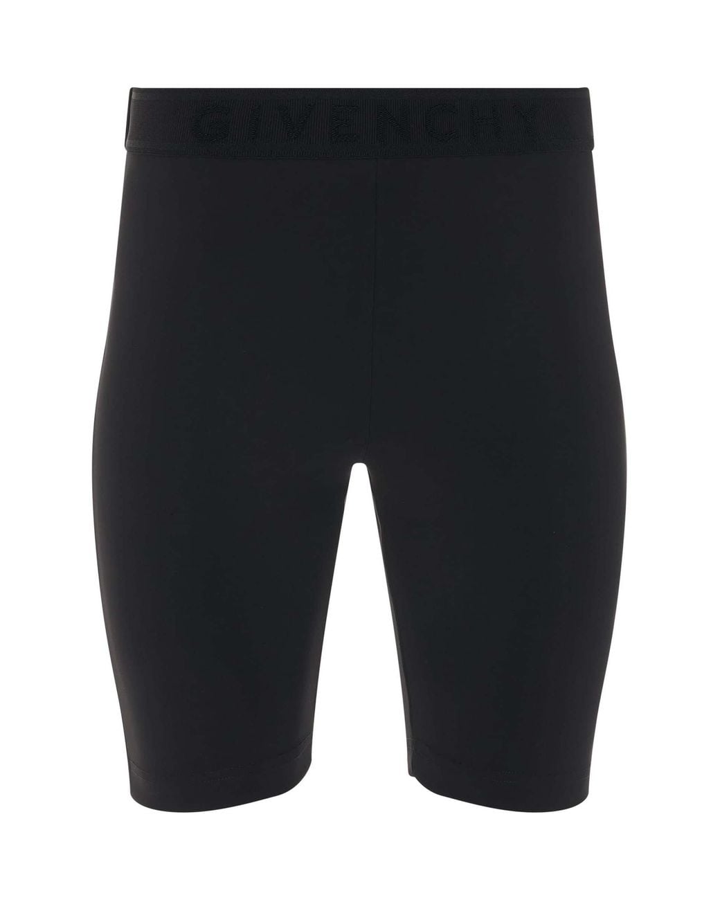 Givenchy Black Cyclist Shorts With Elastic Jacquard
