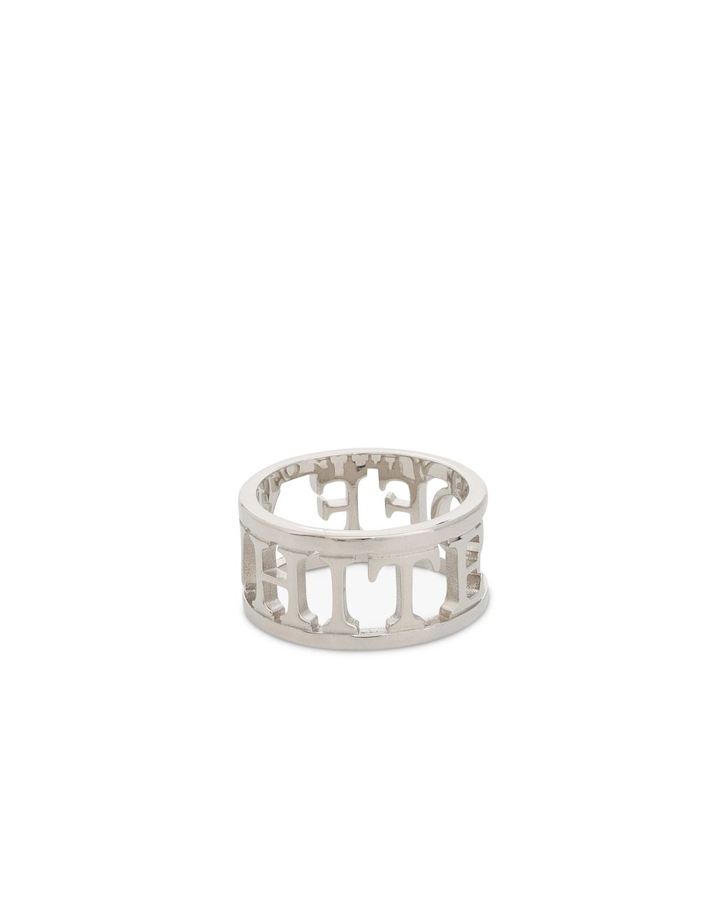Off-White c/o Virgil Abloh Paperclip Ring in White for Men
