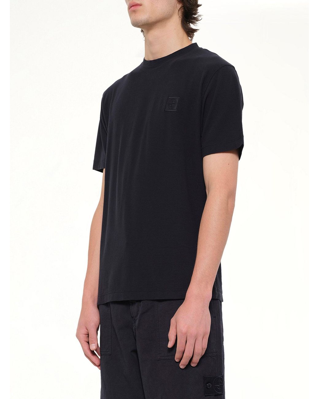 Stone Island Black 2100021 Ss T-Shirt for men