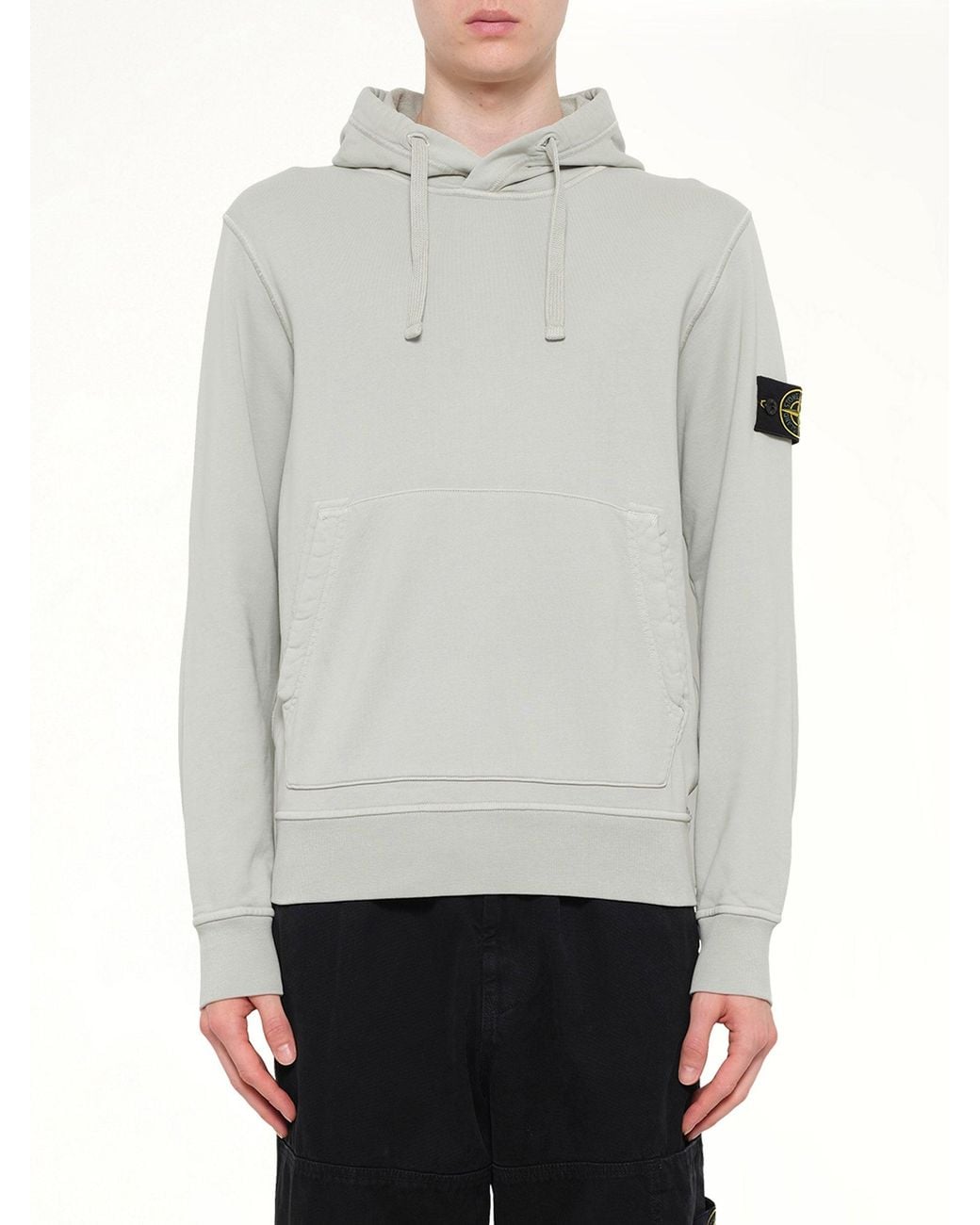 Stone Island Gray 6100062 Hoodie Sweater for men