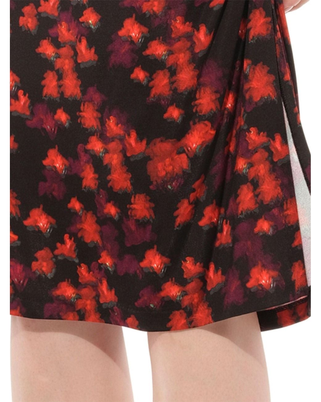 Givenchy Red Flower Skirt